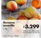 X$ - Durazno amarillo