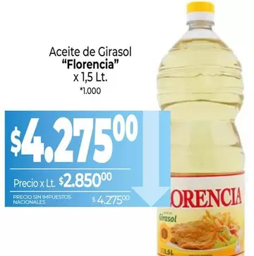 Florencia - Aceite de Girasol