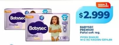 Babysec - PREMIUM Pañal soft reg.