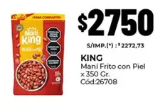 King - Maní Frito con Piel