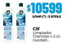 Cif - Limpiador Cremoso x 2 Lt.