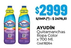 X$ - Quitamanchas Ropa Color