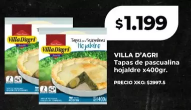 Villa D'agri - Tapas de pascualina hojaldre