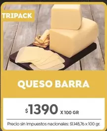 X$ - QUESO BARRA