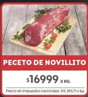 X$ - PECETO DE NOVILLITO