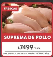 X$ - SUPREMA DE POLLO