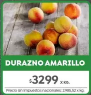 X$ - DURAZNO AMARILLO