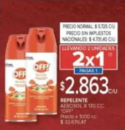 Off - REPELENTE AEROSOL