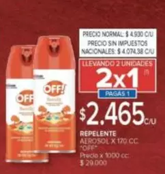 Off - REPELENTE AEROSOL