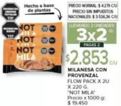 X$ - MILANESA CON PROVENZAL