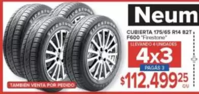 Firestone - CUBIERTA 175/65 R14 82T, F600