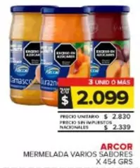 Arcor - MERMELADA VARIOS SABORES