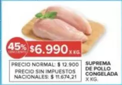 SUPREMA DE POLLO CONGELADA