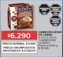 Carrefour - HAMBURGUESAS DE CARNE
