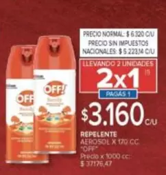 Off - REPELENTE AEROSOL