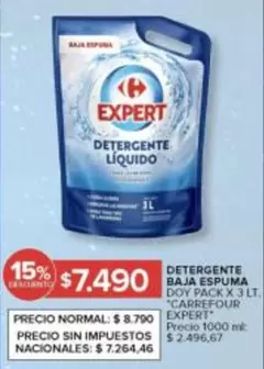 Carrefour - DETERGENTE BAJA ESPUMA