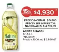 Natura - ACEITE GIRASOL