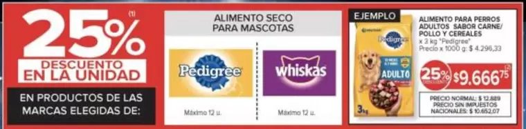 Pedigree - ALIMENTO PARA PERROS ADULTOS SABOR CARNE POLLO Y CEREALES