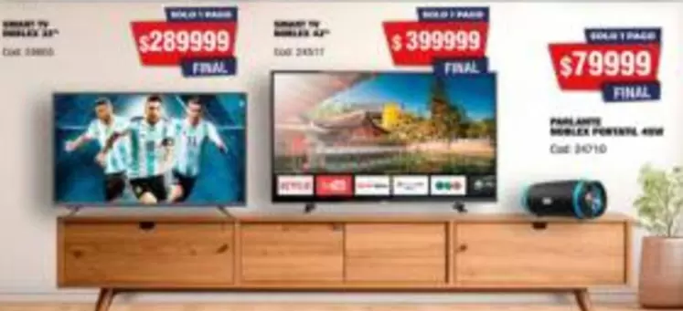 Noblex - NOBLEX 50", NOBLEX 65", PARLANTE NOBLEX PORTATIL NEW