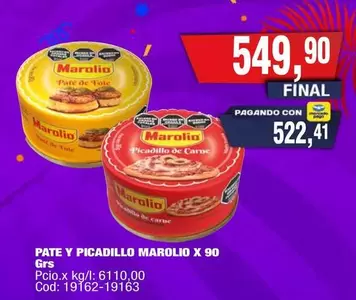 Marolio - PATE Y PICADILLO X 90