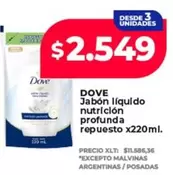 Dove - Jabón líquido nutrición profunda repuesto