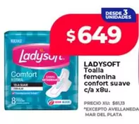 Ladysoft - Toalla femenina confort suave