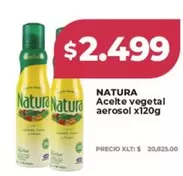 Natura - Aceite vegetal aerosol