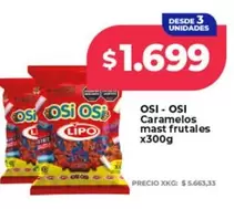 Osi-Osi - Caramelos mast frutales