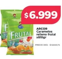 Arcor - Caramelos relleno frutal