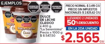 La Serenísima - Dulce De Leche Clásico