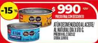 Dia - ATUN DESMENUZADO AL ACEITE/ AL NATURAL