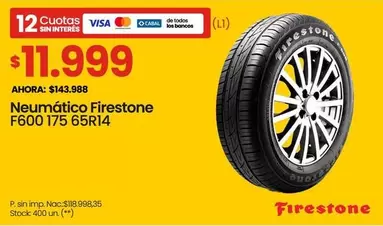 Firestone - F600 175 65R14