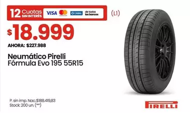 Pirelli - Fórmula Evo 195 55R15