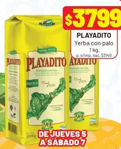 Playadito - Yerba con palo
