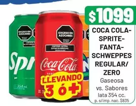 Coca cola - COCA COLA-SPRITE-FANTA-SCHWEPPES REGULAR/ZERO
