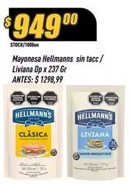 X$ - Mayonesa sin tacc/ Liviana Dp
