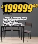 Juego de Comedor Simple