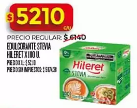 Hileret - EDULCORANTE STEVIA