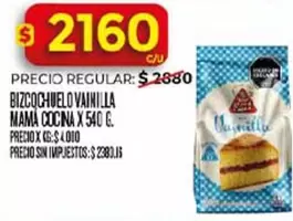 Mama Cocina - BIZCOCHUELO VAINILLA