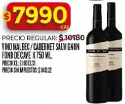 X$ - VINO MALBEC/CABERNET SAUVIGNON