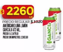Gancia - AMERICANO LIMA LIMON