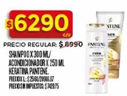 Pantene - SHAMPOO X 300 ML/ ACONDICIONADOR X 250 ML KERATINA