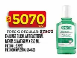GUM - ENJUAGE BUCAL ANTIBACTERIAL