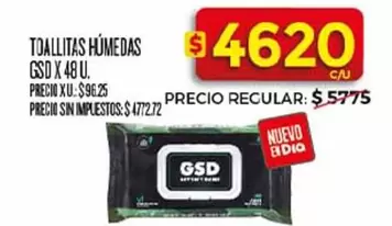 X$ - TOALLITAS HÚMEDAS