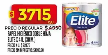 Elite - PAPEL HIGIÉNICO DOBLE HOJA