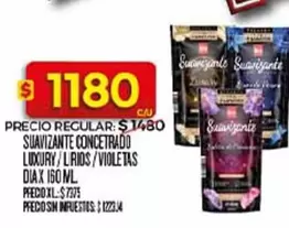 XL - SUAVIZANTE CONCETRADO LUXURY / LIRIOS / VIOLETAS