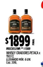 Criadores - WHISKY CRIADORES PETACA X 190 CC