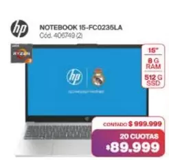 HP - NOTEBOOK 15-FC0235LA