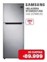 Samsung - HELADERA RT29K507JS8 Cod. 207986