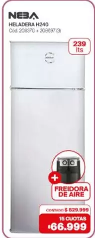 Neba - HELADERA H240